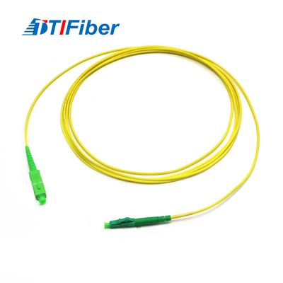 Sc a fibra ottica semplice APC del cavo di toppa di G652D G657A al PVC LSZH di LC APC 2mm 3mm