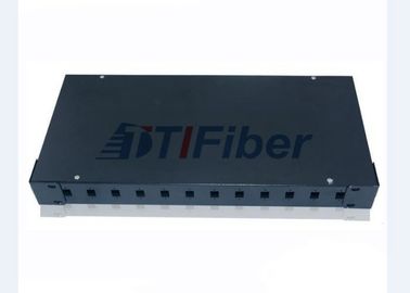 1U quadro d'interconnessione del supporto di scaffale del porto di fibra ottica 12 per l'adattatore di simplex dello Sc