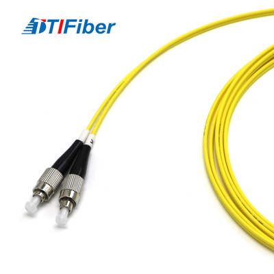 Duplex monomodale a fibra ottica giallo del cavo di toppa di TTIFiber FC-LC