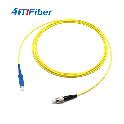 Singolo cavo di toppa a fibra ottica di simplex 2.0mm 3.0mm FC-SC di modo per FTTH