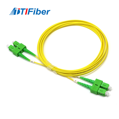 Connettori SC/APC-SC/APC SM DX per cavi patch in fibra ottica duplex a modalità singola