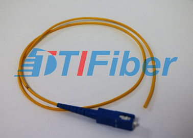 Sc semplice di fibra ottica della treccia di singolo modo/UPC 0.9mm 1,5 metri di RoHS