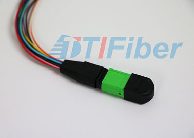 MPO/APC - il LC/UPC 12 svuota la treccia a fibra ottica resa resistente intorno a cavo