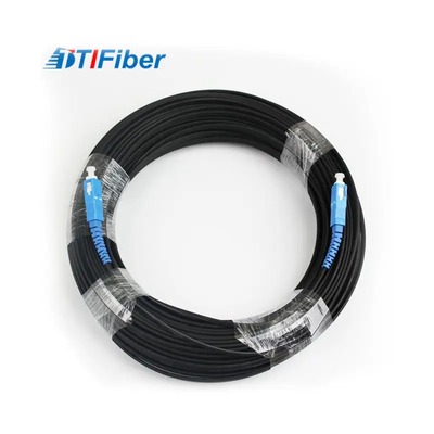 cavo flessibile di 100m FTTH con il cavo di toppa a fibra ottica all'aperto del connettore dello Sc di LC