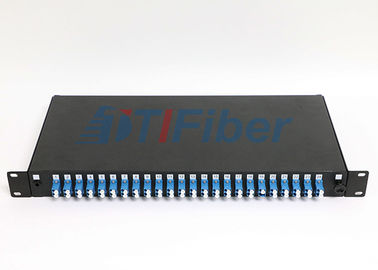 scatola di giunzione a fibra ottica del duplex di LC del porto 1U 24 per la rete ottica, dimensione standard