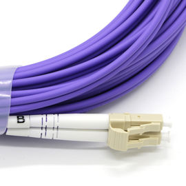 Cavo di toppa a fibra ottica duplex misto OM4 LC/UPC che lucida il rivestimento del PVC LSZH