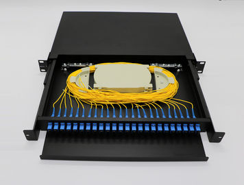 Tipo a fibra ottica leggero del cassetto dello scaffale dei porti FTTH della scatola terminale 24 con il quadro d'interconnessione