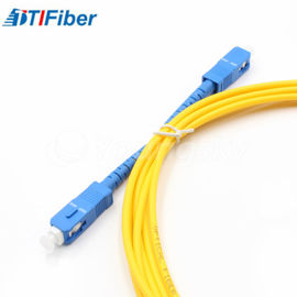 applicazione dell'interno della rete del saltatore OM1/OM2 di 1M del cavo del duplex del connettore a fibra ottica dello Sc