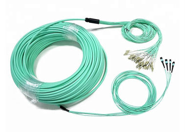 Cavo di toppa a fibra ottica su misura 48-96 OM4 MTP/MPO 3 metri con il connettore di LC