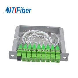 Tipo d'acciaio lunghezza d'onda a fibra ottica 1260-1650 del separatore 1*8 della metropolitana con il connettore di SC/APC