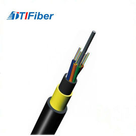 Alta densità della fibra del centro non metallico del cavo a fibre ottiche ADSS 6/12 con la portata di 120/100/80m