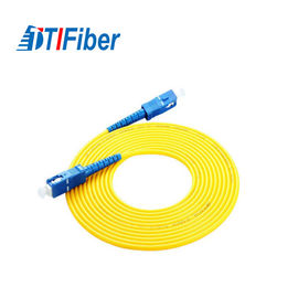 Sc dello Sc a fibra ottica di singolo modo del cavo di toppa del diametro di 0.9mm 2.0mm per rete