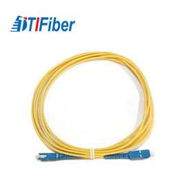 Rivestimento a fibra ottica del PVC OFNP del cavo di toppa di singolo modo SC/UPC-SC/UPC 2.0MM LSZH
