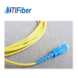Rivestimento a fibra ottica del PVC OFNP del cavo di toppa di singolo modo SC/UPC-SC/UPC 2.0MM LSZH