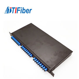 Governo a fibra ottica a 19 pollici di termine, adattatori della st LC dello Sc di fibra ottica FC della scatola terminale