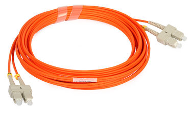Cavo di toppa duplex misto della fibra dello Sc/FC/LC con il cavo arancio di colore