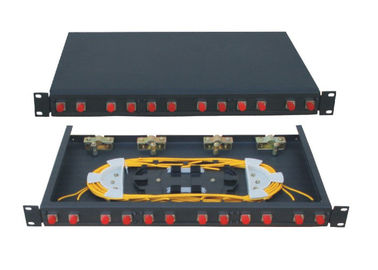 La lamiera di acciaio laminata a freddo ha riparato il tipo scatola di fibra ottica di termine con la struttura di norma 1U/2U/3U/4U