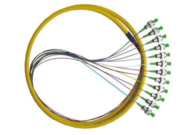 Premetta la treccia a fibra ottica semplice delle installazioni FC con 12 colori