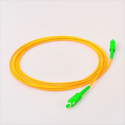 Treccia a fibra ottica del PVC Pigatil Jumper Singlemode della rete di fibra ottica di LC/APC 0.9mm