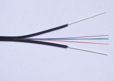 Cavo a fibre ottiche di goccia di singolo modo FTTH con il membro di forza del filo di acciaio/FRP