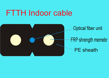 Soluzione mista duplex di FTTH con il cavo di toppa del cavo flessibile 2core