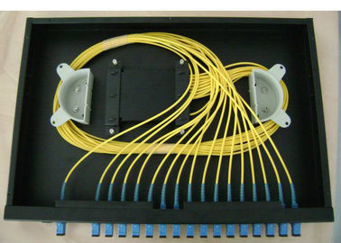 il separatore del cavo a fibre ottiche 1*16 per lo scaffale ha montato la scatola terminale della fibra