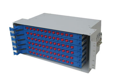 scatola di distribuzione a fibra ottica di 24port 2U ODF con il vassoio del modulo della saldatura