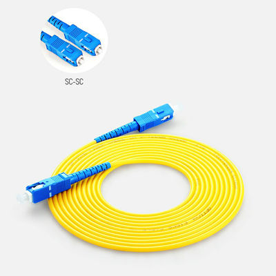 Sc a fibra ottica giallo Lc UPC APC MP 1m 5m 10m del cavo di toppa di LSZH 15m