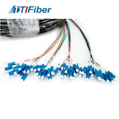 Cavo di toppa a fibra ottica impermeabile della treccia del centro di LC MP 48 per FTTH FTTX