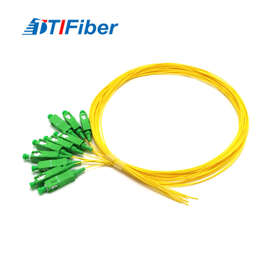 Sc a fibra ottica di singolo modo delle trecce 10PCS del PVC LSZH/APC 0.9MM X1.5M