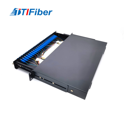 Contenitore terminale a fibra ottica di supporto di scaffale di Ftth Sc/Fc/St/Lc con il rivestimento di 0.9mm