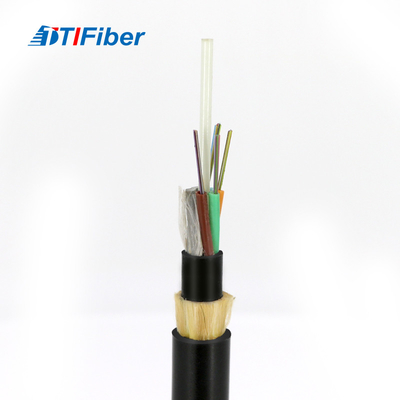 FTTH Adss 6 12 i 24 nero del cavo a fibre ottiche dei 48 centri