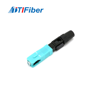Sc veloce UPC OM3 del connettore di fibra ottica di uso del cavo flessibile di FTTH