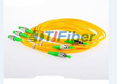 Rivestimento giallo del PVC di toppa di FC/APC-FC/APC di simplex a fibra ottica 3.0mm del cavo