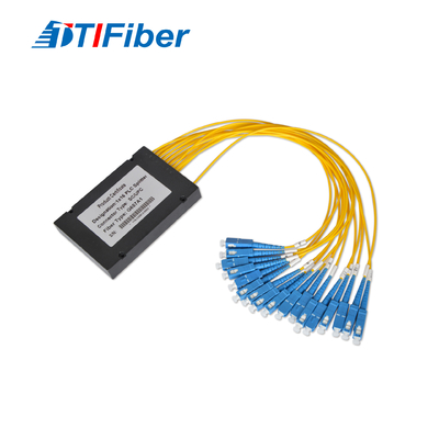 Separatore a fibra ottica 1x16 del sistema di FTTX con lo Sc/APC della treccia