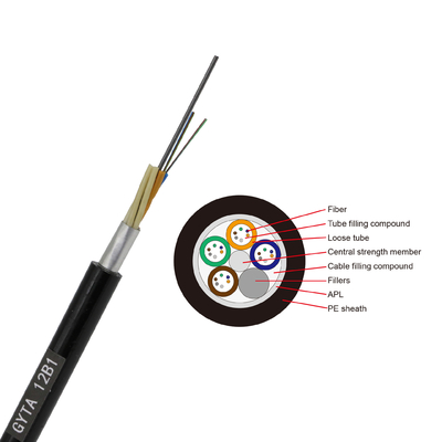 Cavo a fibre ottiche corazzato GYTS/GYTA/GYFTY 2 - di singolo modo di G652D il centro 288