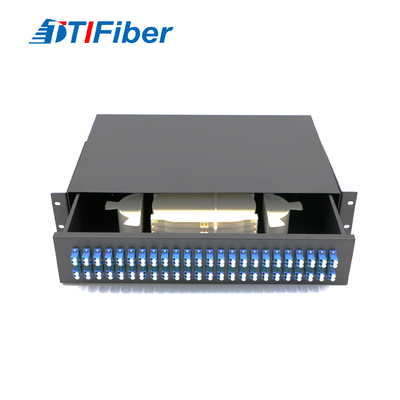 I centri a fibra ottica della scatola 48 di termine del quadro d'interconnessione del supporto di scaffale FTTH