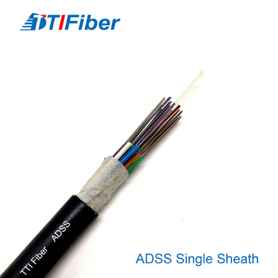 Il rifornimento della fabbrica personalizza il cavo a fibre ottiche all'aperto all'aperto di comunicazione del PVC di lunghezza ADSS LSZH