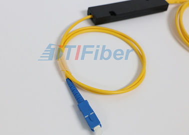 SC/APC giallo 1 x separatore di fibra ottica 2 con il cavo a fibre ottiche di 3.0mm G657A