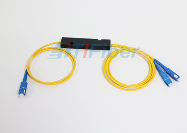 SC/APC giallo 1 x separatore di fibra ottica 2 con il cavo a fibre ottiche di 3.0mm G657A