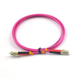 LC - cavo di toppa a fibra ottica di comunicazione di LC, rosa giallo arancione dell'acqua