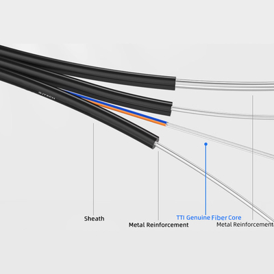GJYXCH Cavo a caduta per aria esterna LZSH Single Mode 1 2 4 Core G652D G657A1 G657A2 FTTH Fiber Drop Optic Cable