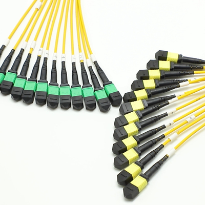 144F MTP MPO Fanout Cable SMG657A1 MPO APC a MPO APC Breakout Fiber Optic Patch Cord