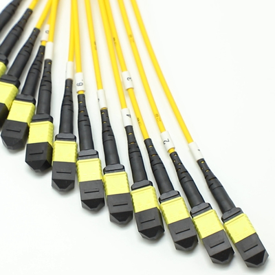144F MTP MPO Fanout Cable SMG657A1 MPO APC a MPO APC Breakout Fiber Optic Patch Cord