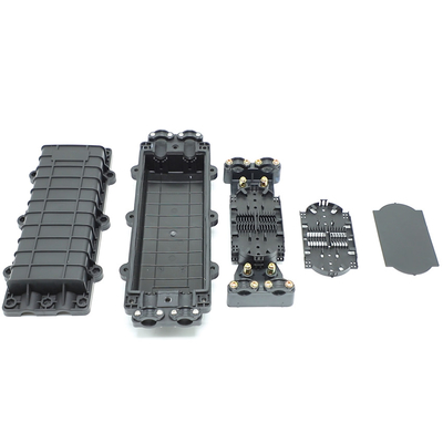 Chiusura per giunzione fibra ottica con tipo in linea 12 24 48 72 96 Core, con supporto, 2 ingressi/2 uscite, 3 ingressi/3 uscite, per connessione