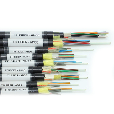 FTTH FTTX Outdoor ADSS Single Sheath Double Sheath Span 8F 12F 24F 48F Cavo in fibra ottica