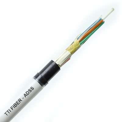 Cavi ottici aerei ADSS G652D G657A1 G657A2 1 12 24 48 96 144 fibre ottiche monomodali per esterni
