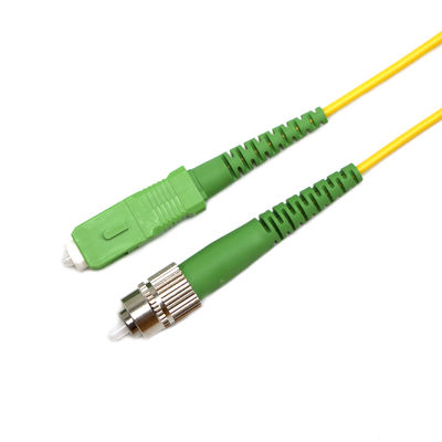 Nuovo design testato Singlemode Simplex 3 5 10M SC / APC - FC / APC FTTH Cavo patch in fibra ottica OFNP