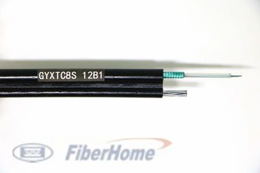 Il supporto auto- ha incagliato figura a fibra ottica 8 del cavo di cavo 12 l'applicazione dei centri GYXTC 8S Aeria
