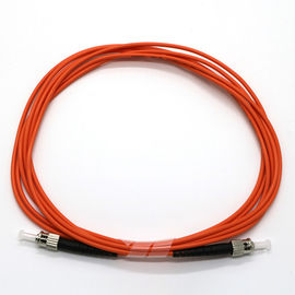 Saltatore arancio a fibra ottica di colore di modo ST-ST SX DX del cavo di toppa del connettore del ODM singolo